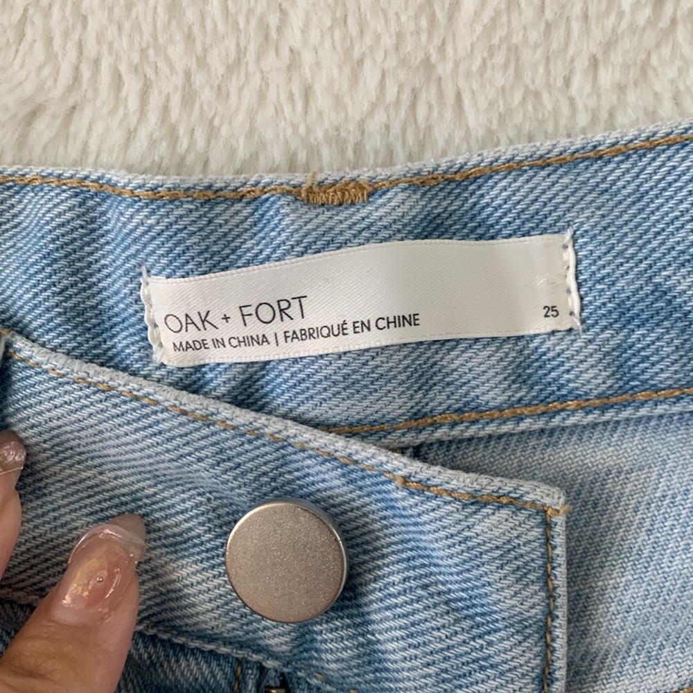 ☀️Hump Day Happiness SALE☀️ 💙OAK+FORT High Rise JEANS-25 - Picture 3 of 7